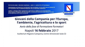 Giovani della Campania per l’Europa, l’agricoltura, l’ambiente e lo sport