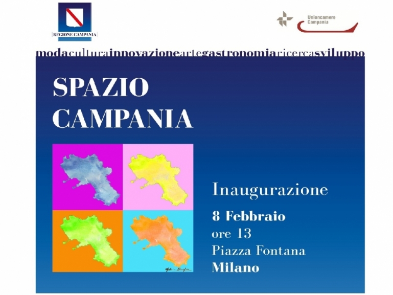 Venerdì 8 febbraio l'inaugurazione di "Spazio Campania"