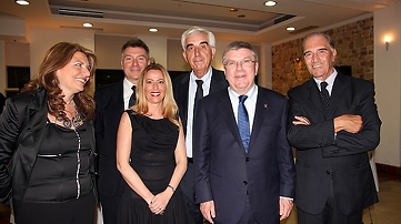 L'assessore Fortini incontra il presidente del CIO Bach