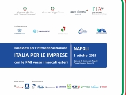 Roadshow per l'internazionalizzazione. ITALIA PER LE IMPRESE - con le PMI verso i mercati esteri