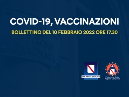 COVID-19, BOLLETTINO VACCINAZIONI DEL 10 FEBBRAIO 2022 (ORE 17.30)