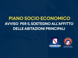 COVID-19, PIANO SOCIO ECONOMICO DELLA REGIONE: AVVISO  PER IL SOSTEGNO ALL'AFFITTO DELLE ABITAZIONI PRINCIPALI 