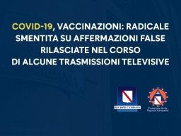 VACCINAZIONI COVID-19, RADICALE SMENTITA SU AFFERMAZIONI FALSE RILASCIATE NEL CORSO DI ALCUNE TRASMISSIONI TELEVISIVE NAZIONALI