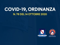 COVID-19, ORDINANZA n. 78 DEL 14 OTTOBRE 2020