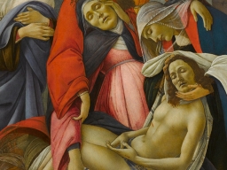 Esposizione del quadro "Compianto sul Cristo morto"