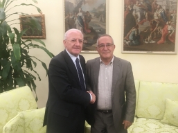 De Luca incontra il Presidente del Benevento calcio