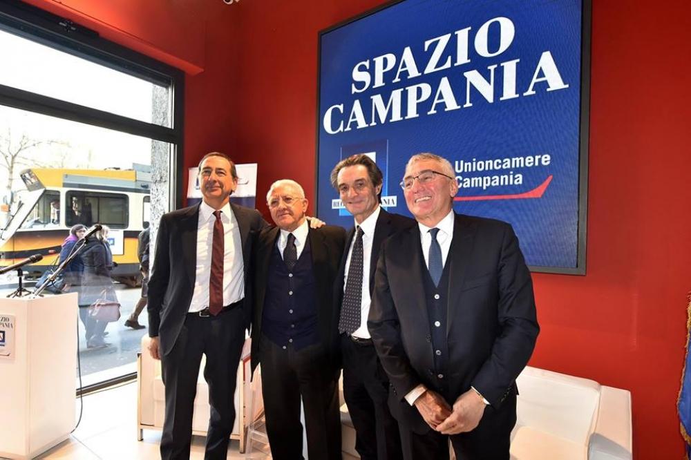 Il Presidente De Luca inaugura Spazio Campania a Milano