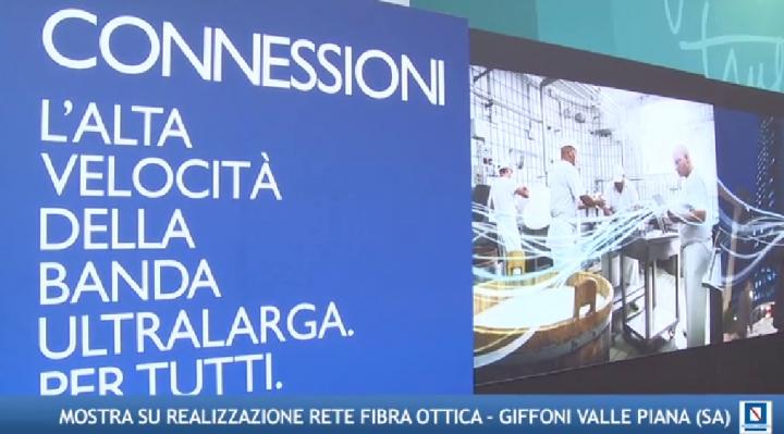 Trombetti inaugurazione mostra banda ultra larga Giffoni