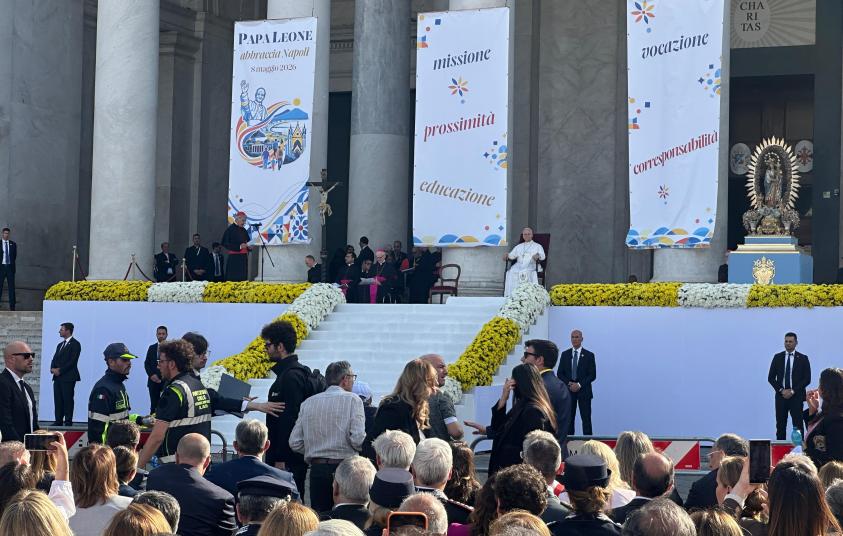 Papa Leone a Piazza Plebiscito