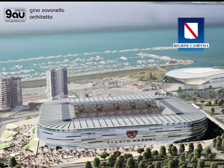 NUOVO STADIO ARECHI DI SALERNO, PRESENTATO IL PROGETTO