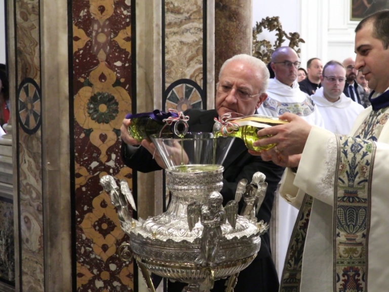 Il presidente De Luca al Santuario della Madonna dell'Arco