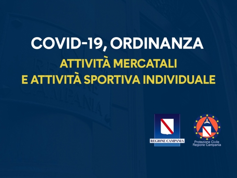 COVID-19, ORDINANZA N.45 DELL'8 MAGGIO 2020