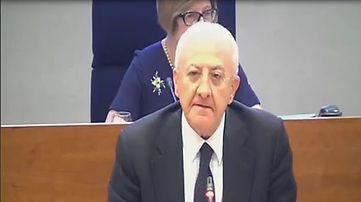 Il presidente in Consiglio regionale