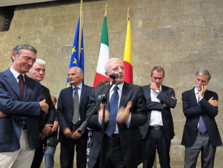 Linea 1 della metropolitana di Napoli, inaugurazione uscita San Giacomo della stazione di piazza Municipio