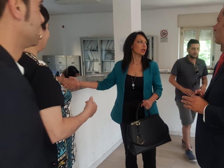 Assessore Palmeri visita il CPI Telese Terme