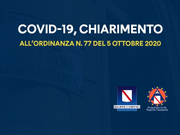 CHIARIMENTO n. 35 ALL’ORDINANZA n. 77