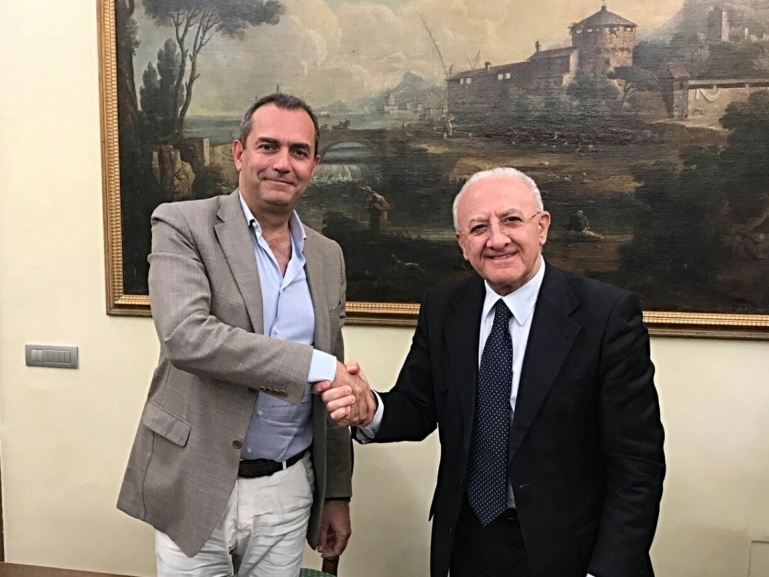 Incontro in Regione tra De Luca e de Magistris