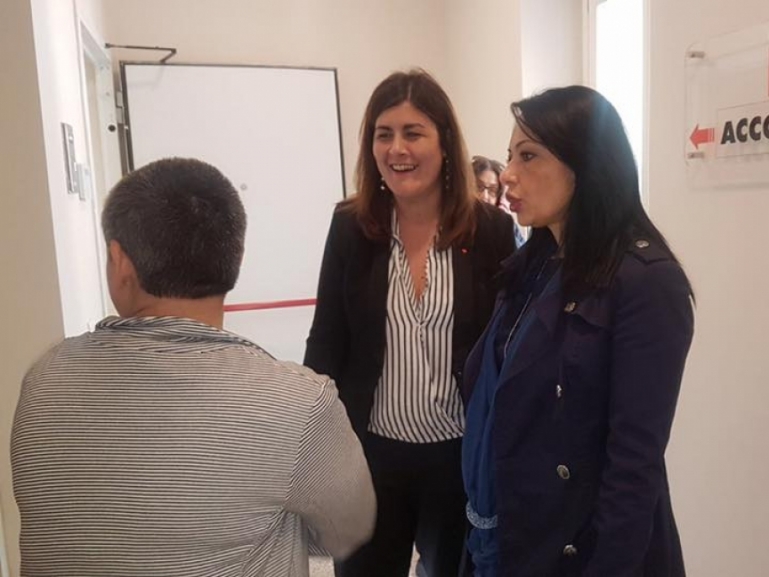 Visita Assessore Palmeri alla nuova sede CGIL a Napoli
