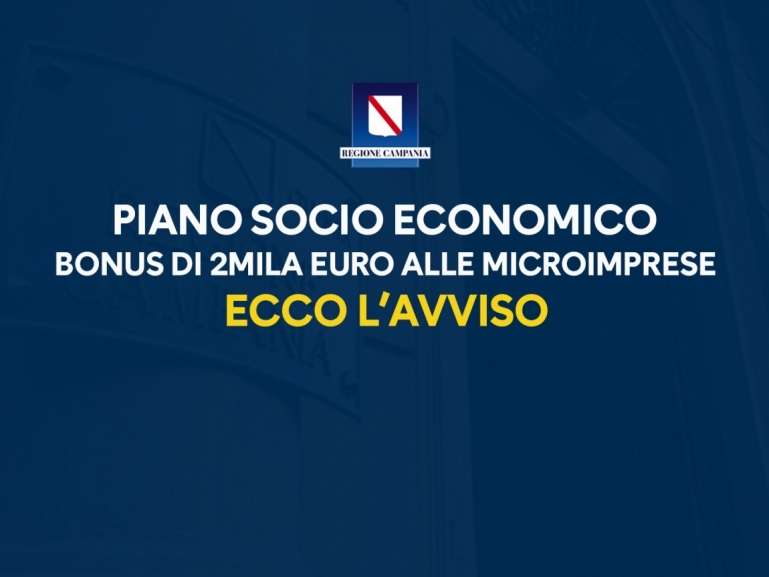 COVID-19, PIANO SOCIO ECONOMICO DELLA REGIONE: PUBBLICATO IL BANDO PER LE IMPRESE. DOMANI QUELLO PER I PROFESSIONISTI