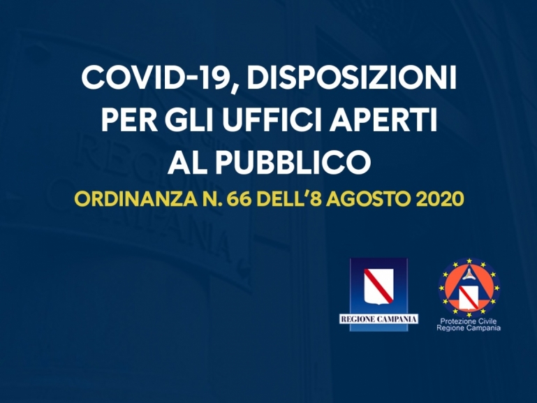 COVID-19, ORDINANZA n. 66: PROROGA MISURE PER ESERCIZI PUBBLICI E TPL; RILEVAZIONE TEMPERATURA CORPOREA NEGLI UFFICI APERTI AL PUBBLICO