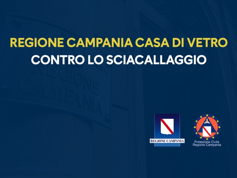 REGIONE CAMPANIA CASA DI VETRO CONTRO LO SCIACALLAGGIO