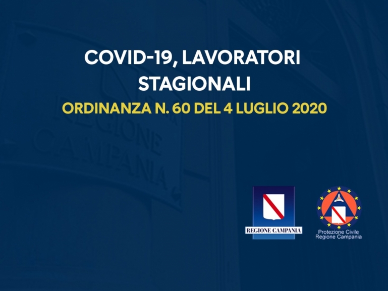 COVID-19, NUOVA ORDINANZA SU LAVORATORI STAGIONALI