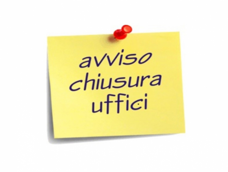 Avviso chiusura uffici
