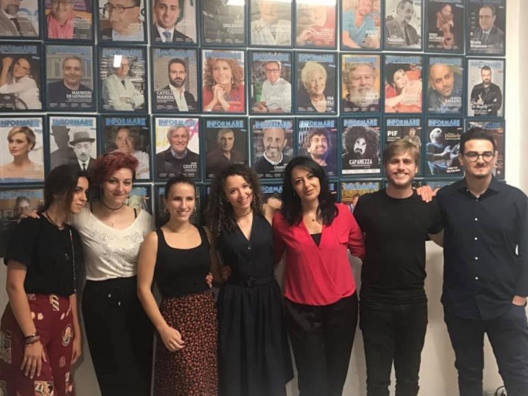 Sonia Palmeri incontra la redazione di Magazine Informare a Castel Volturno