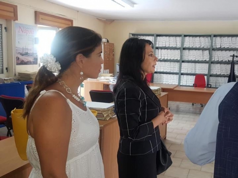Assessore Palmeri visita il CPI di Giugliano