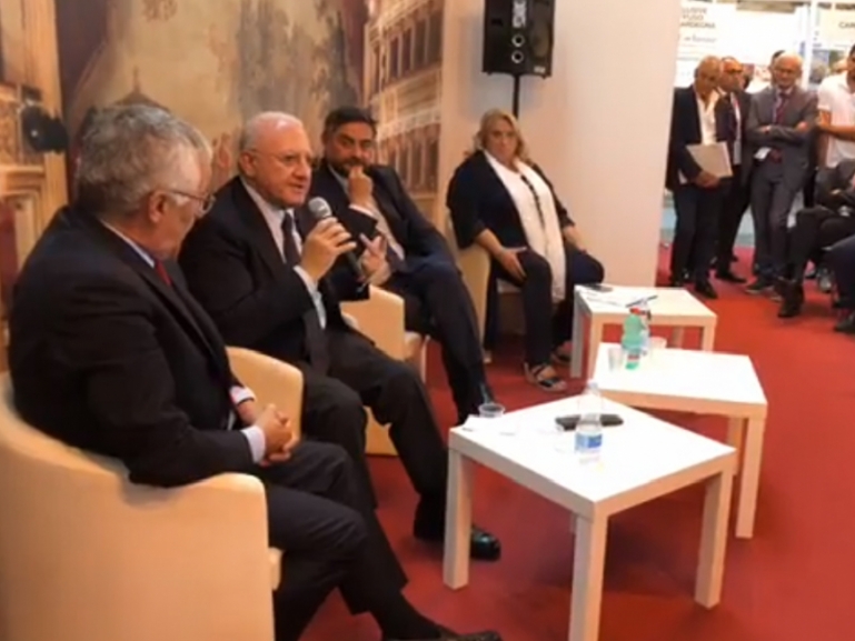 Fiera del Turismo di Rimini, De Luca: grandi potenzialità per la Campania. A novembre apre nostro showroom a Milano