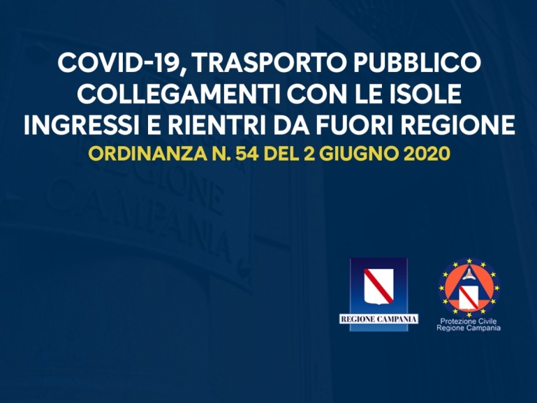 ORDINANZA n. 54 DEL 2 GIUGNO 2020
