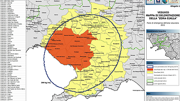 Vesuvio, approvata nuova zona gialla