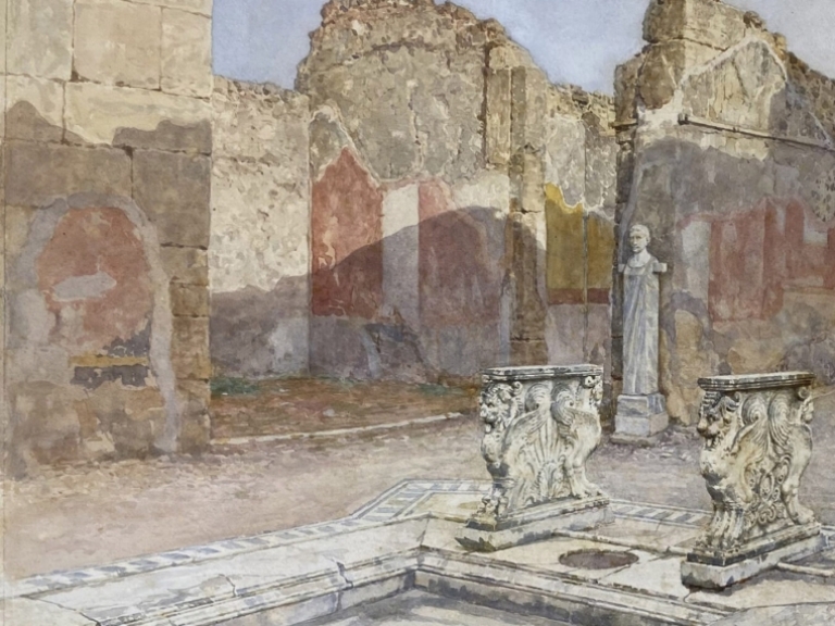 Luigi Bazzani e la casa pompeiana