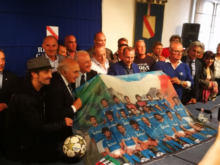 Celebrato in Regione il trentennale del primo scudetto del Napoli