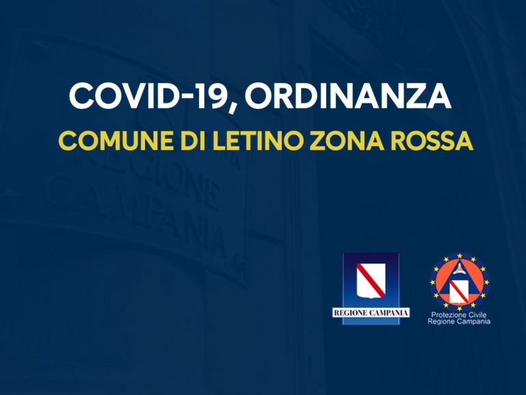 COVID-19, ORDINANZA N. 47: QUARANTENA PER IL COMUNE DI LETINO (CASERTA)