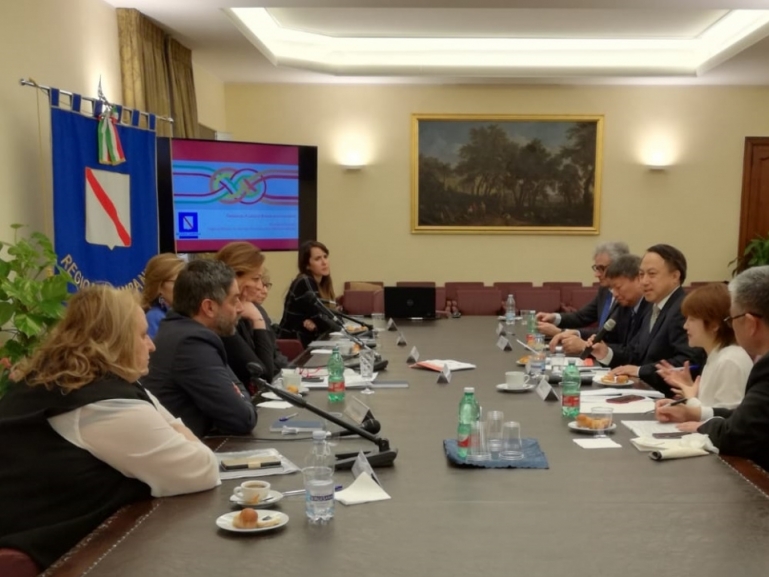 Cina-Campania, confronto a Palazzo Santa Lucia