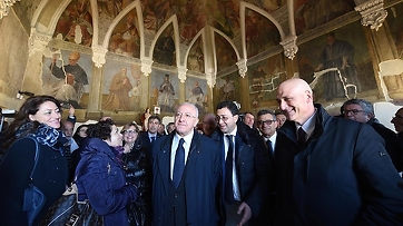 Visita del Presidente Vincenzo De Luca al Rione Terra di Pozzuoli