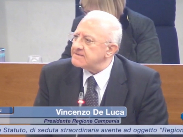 Federalismo differenziato, De Luca: la nostra proposta in cinque punti