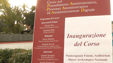 Il presidente De Luca alla presentazione del corso sul procedimento amministrativo