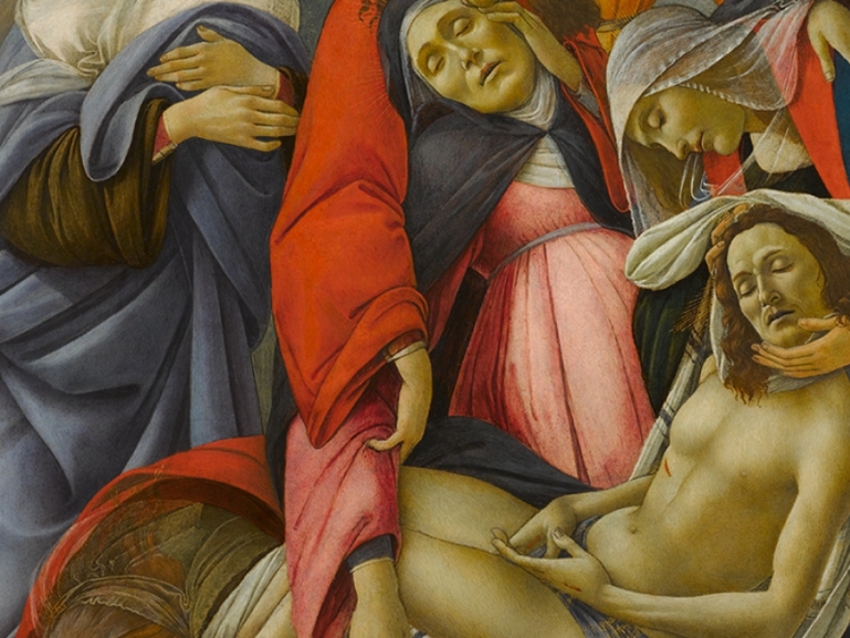 Esposizione del quadro "Compianto sul Cristo morto"
