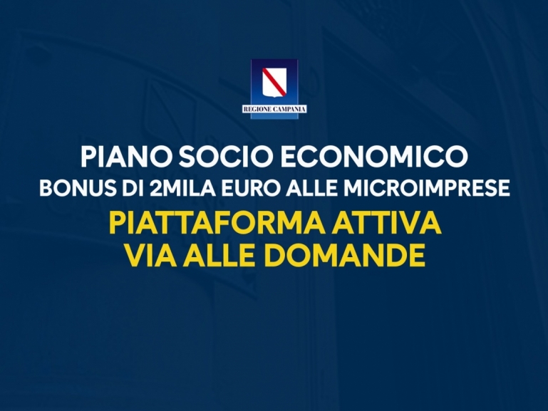 COVID-19, BONUS PER LE MICROIMPRESE: ON LINE LA PIATTAFORMA PER LA RICHIESTA DI ACCESSO AI CONTRIBUTI