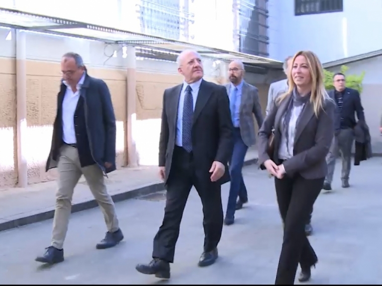 Visita del Governatore De Luca alla Casa Circondariale di Poggioreale a Napoli