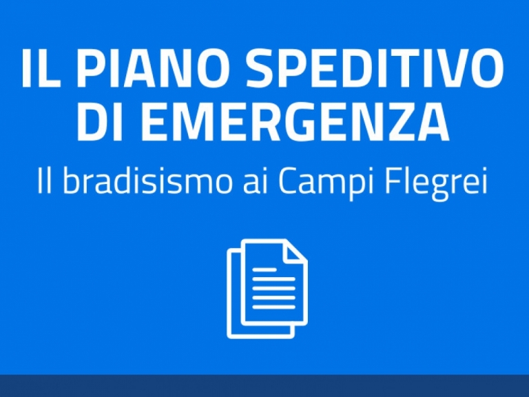 Il Piano speditivo di emergenza