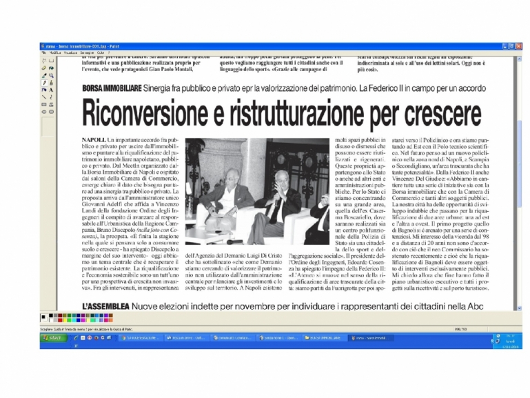 “La rigenerazione degli spazi urbani dismessi e i riflessi sul mercato immobiliare . Potenzialità, Criticità, Modelli e Proposte di Sviluppo” - Il convegno organizzato dalla Borsa Immobiliare di Napoli