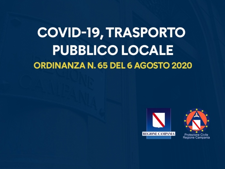 COVID-19, ORDINANZA n. 65