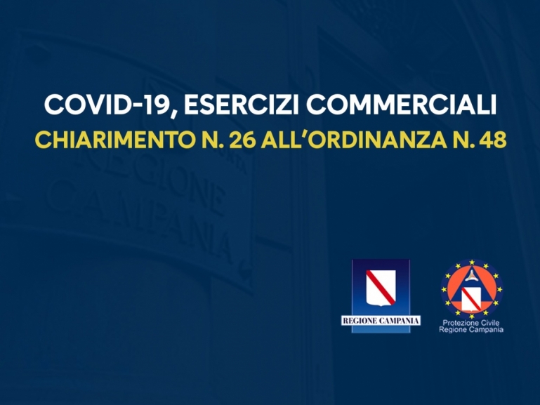 CHIARIMENTO N. 26 ALL’ORDINANZA N. 48