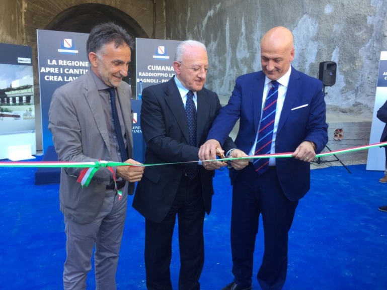 A Pozzuoli riapre il cantiere per il raddoppio della linea Cumana