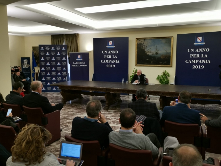 Un anno per la Campania, De Luca: Raggiunti traguardi storici