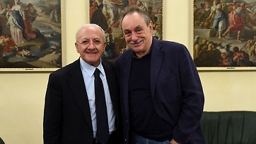 Il presidente De Luca incontra Luca De Filippo