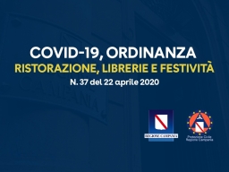 COVID-19, ORDINANZA SU RISTORAZIONE, LIBRERIE E FESTIVITÀ